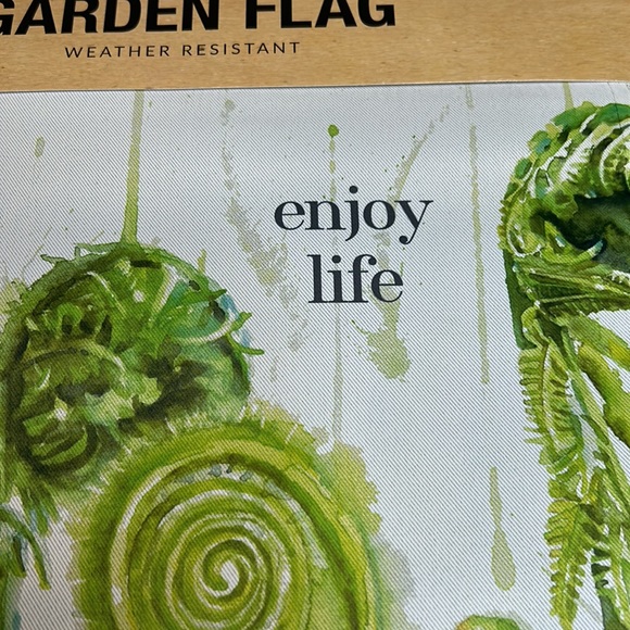 Primitives By Kathy Weather Resistant Enjoy Life Garden Flag - Picture 5 of 8